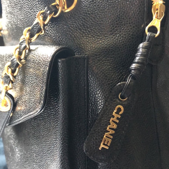 💎✨ LARGE ✨💎 MINT CAVIAR CHANEL💕 24K PLATED HARDWARE - Picture 13 of 15